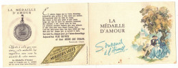 OCCITANIE AUDE NARBONNE CALENDRIER 1955 PUBLICITAIRE PUBLICITE MAISON BOUSQUET BIJOUTIER HORLOGERIE LA MEDAILLE D'AMOUR - Petit Format : 1941-60