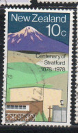 NEW ZEALAND NUOVA ZELANDA 1978 CENTENARY OF STRATFORD 10c USED USATO OBLITERE' - Usati