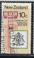 NEW ZEALAND NUOVA ZELANDA 1978 CENTENARY OF ASHBURTON 10c USED USATO OBLITERE' - Usati