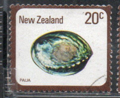 NEW ZEALAND NUOVA ZELANDA 1978 SHELLS PAUA HALIOTIS IRIS 20c USED USATO OBLITERE' - Usati