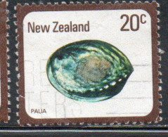 NEW ZEALAND NUOVA ZELANDA 1978 SHELLS PAUA HALIOTIS IRIS 20c USED USATO OBLITERE' - Gebruikt