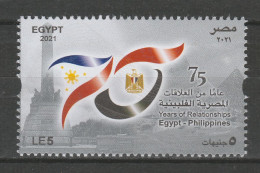 EGYPT / 2021 / PHILIPPINES / PYRAMIDS / RIZAL PARK‬ / MNH / VF - Unused Stamps
