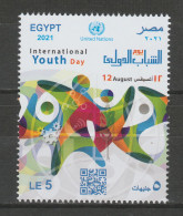 EGYPT / 2021 / UN / INTERNATIONAL YOUTH DAY / MNH / VF - Unused Stamps