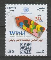 EGYPT / 2021 / UN / WORLD DAY AGAINST TRAFFICKING IN PERSONS / MNH / VF - Unused Stamps