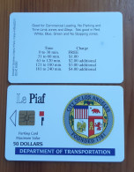 CARTE A PUCE PIAF LOS ANGELES T.B.E !!! - Cartes De Stationnement, PIAF