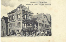 Gruss Aus Kestenholz, Gasthaus Zur Laube, Rare - Chatenois