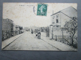 CPA 95 Val D'Oise DEUIL La BARRE Prés Enghien Les Bains   - Rue Pasteur , Landau Et Nurse écrite Et Timbrée 1911 - Deuil La Barre