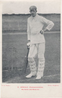 Ted Arnold Worcester Cricket Player Antique Postcard - Críquet