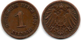 MA 24226 / Allemagne - Deutschland - Germany 1 Pfennig 1904 D TTB - 1 Pfennig