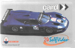 CARTE--MAGNETIQU E-JEU-SELF VIDEO-MASERATI -TBE-/RARE - Other & Unclassified