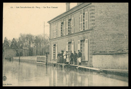 * Inondations DU PECQ - Rue Carnot - Animée - 10 - Photo MALLET - Le Pecq