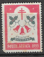 SOUTH AFRICA 1955  GREETINGS VIGNETTE Reklamemarke CINDERELLA Erinnophilie RARE - Erinnofilia