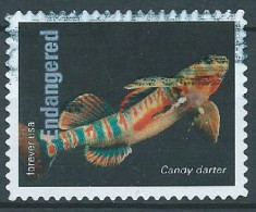 VEREINIGTE STAATEN ETATS UNIS USA 2023 ENDANGERED SPECIES: CANDY DARTER USED SN 5799E - Usati