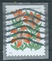 VERINIGTE STAATEN ETATS UNIS USA 2022 MOUNTAIN FLORA: WOOD LILY  P. 10¾ X 11 F USED PAPER SN 5677 MI  YT 5511A - Used Stamps