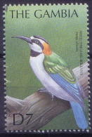 White-throated Bee-eater, Merops Albicollis, Birds, Gambia 2000 MNH - Piciformes (pájaros Carpinteros)