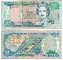 Bermuda 2 Dollars 2007 VF - Bermudas