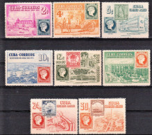 Cuba 1955 MNH - MLH Centenario Del Sello Carriage Catte Horse Port Ships - Complete Set - Neufs