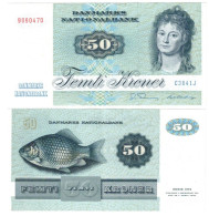 Denmark 50 Kroner 1984 AUNC "Thomasen/Billestrup" - Dänemark