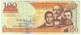 Dominican Republic 100 Pesos 2012 VF/EF "ZZ" Replacement - Dominicana