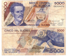 Ecuador 5000 Sucres 1993 VF - Equateur