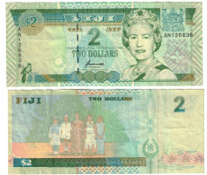 Fiji 2 Dollars 1996 VF "Kubuabola" (double Prefix) - Fidji
