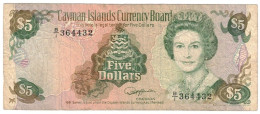 Cayman Islands 5 Dollar 1991 F - Kaaimaneilanden