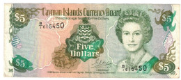 Cayman Islands 5 Dollar 1996 VF - Islas Caimán