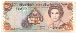 Cayman Islands 25 Dollars 1991 F - Cayman Islands