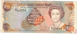 Cayman Islands 25 Dollars 1996 VF - Cayman Islands