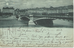 FRANCE - 69 -  LYON - PONT MORAND ET QUAI ST CLAIR - ED. R. & J.  REF #1030bng - 1902 - Caluire Et Cuire