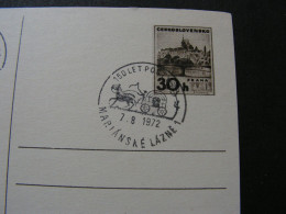 CSR 1972  .  Marienbad SST Auf Karte - Storia Postale