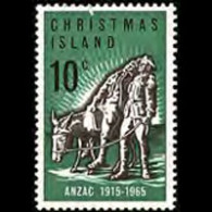 CHRISTMAS IS. 1965 - Scott# 21 ANZAC-Donkey Set Of 1 MNH - Christmas Island