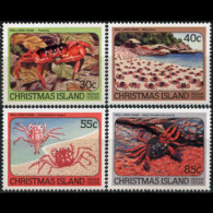 CHRISTMAS IS. 1984 - #148-51 Red Land Crabs Set Of 4 MNH - Christmas Island