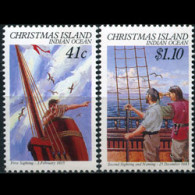 CHRISTMAS IS. 1990 - #248-9 Island Discovery Set Of 2 MNH - Christmas Island