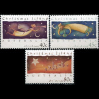 CHRISTMAS IS. 1994 - Scott# 364-6 Christmas Set Of 3 MNH - Christmas Island