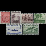 COCOS IS. 1963 - Scott# 1-6 1st Issue Set Of 6 MNH - Cocos (Keeling) Islands