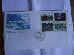 CANADA FDC  2001 MARINE LIFE ANIMALS MONKEY - Sonstige & Ohne Zuordnung