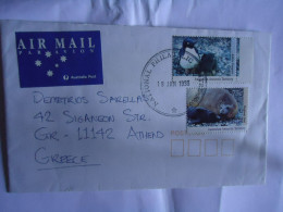 AUSTRALIA ANTARTIC  TAAF   COVER 1993  ANIMALS PENGUINS - Cartas & Documentos
