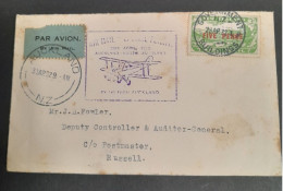 30 April 1932 Air Travel.Special Survey Flight Between Auckland And North Auckland.Auckland-Russell Leg - Briefe U. Dokumente