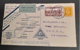 12 Nov 1931 Special Survey Flight. Wellington-New Plymouth - Lettres & Documents