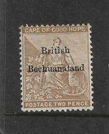 BECHUANALAND 1885 - 1887 2d SG 6 MOUNTED MINT Cat £55 - 1885-1895 Colonia Britannica