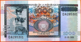 Burundi 1000 Francs 2009 Pitsk Chsh UNC - Burundi