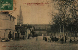 SAINTE-NICOLAS-DE-LA-GRAVE (T.et-G.)  -  L'Église  -  La Promenade - Saint Nicolas De La Grave