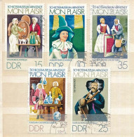 5 Timbres Oblitérés ALLEMAGNE DE L'EST DDR IV-12 Schlossmuseum Arnstadt Monplaisir  Musée Du Château - Museums