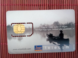 Gsm Card Norway  Mint 2 Photos Backside Has Some Little Color  Damged Rare - Norvège