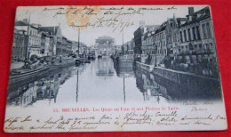 BRUXELLES -  Les Quais Au Foin Et Aux Pierres De Taille -  1904 - Transport (sea) - Harbour