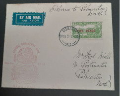 24 Dec 1932 Special Christmas Survey Flights -Gisborne To Palmerston North Leg - Storia Postale