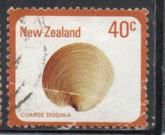 NEW ZEALAND NUOVA ZELANDA 1978 SHELLS COARSE DOSINIA ANUS 40c USED USATO OBLITERE' - Gebruikt