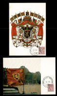 1981 1998  FDC Maxicards  : " Cijfer Op Leeuw / Chiffre Sur Lion 6f " - 1981-1990