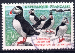 FRANCE / MACAREUX  N° 1274a & 1374c Oblitérés Macareux à La Houppe Et Macareux Aux Pieds Noirs - Usados
